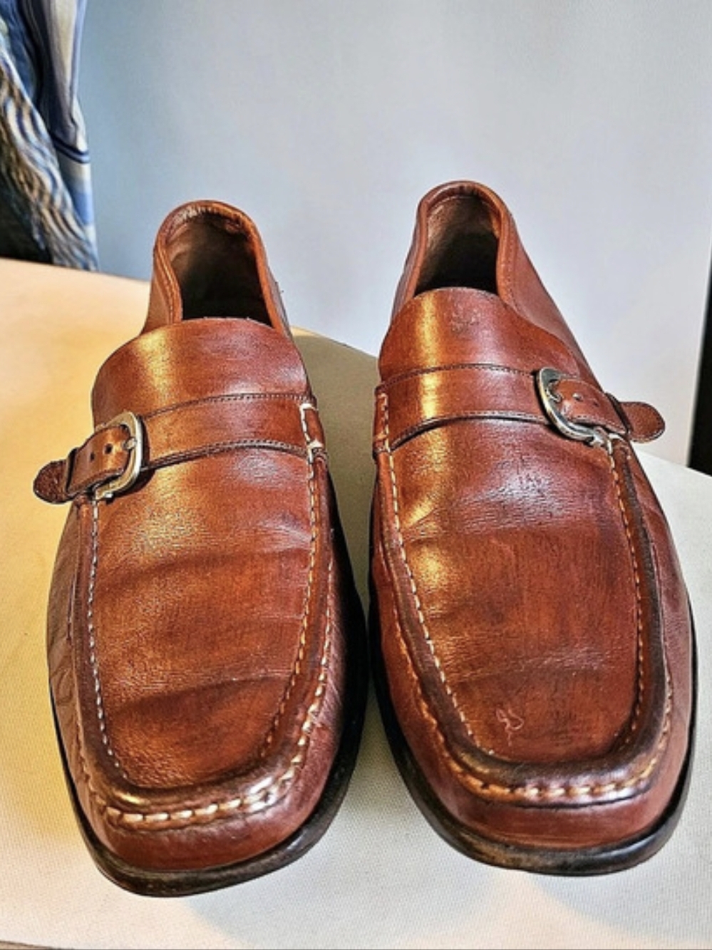 Ferragamo Men's Leather Loafers Brown